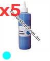 Picture of Cyan Compatible Toner Refills (Includes 5 Toner Chips) x5 Times Yield - suits Xerox DocuPrint CM205FW