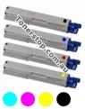 Picture of Bundled Set of 4 Compatible Toner Cartridges - suits OKI C5550 MFP