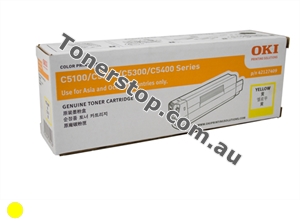 Picture of On Special - Yellow Genuine Toner Cartridge for OKI C5200