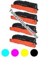 Picture of Bundled Set of 4 Compatible Toner Cartridges - suits HP CP4520N