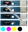 Picture of Bundled Set of 4 Compatible Toner Reset Chips - suits Dell 2150CDN