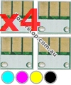 Picture of Bundled Set of 4 Compatible Drum Reset Chips - suits Develop INEO +220