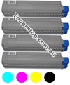Picture of Bundled Set of 4 Compatible Toner Cartridges - suits OKI MC853DN